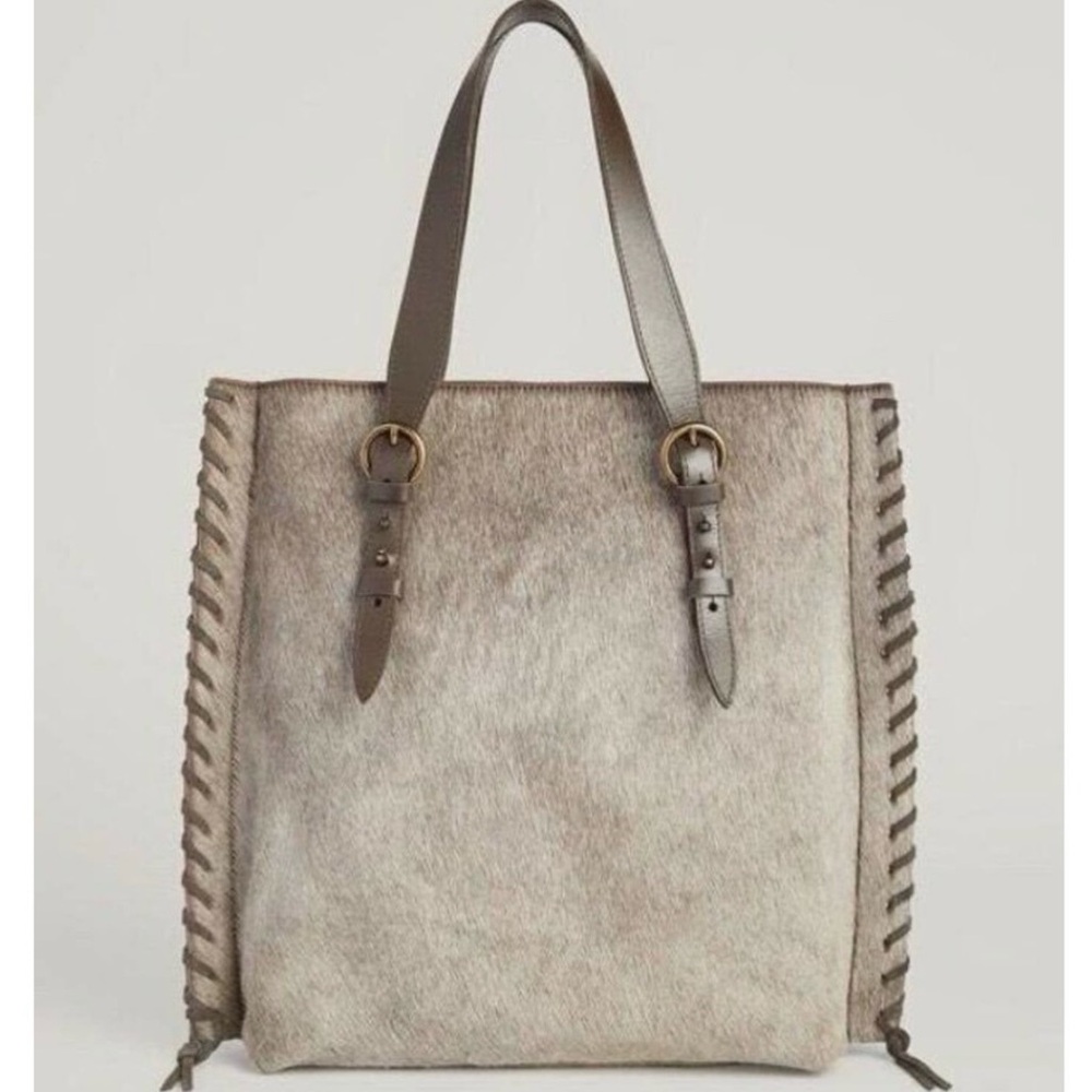 Anthropologie - MOXIE MADE Convalore Calf Hair Everyday Tote Bag in Natural